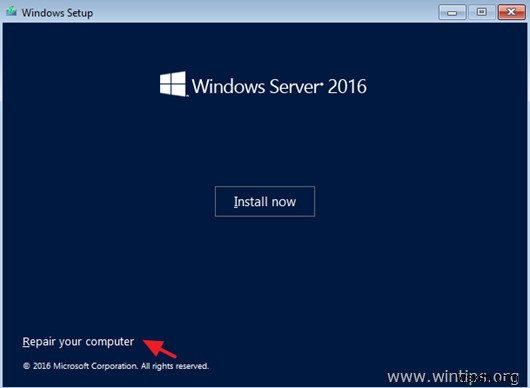 Windows 부팅 불가 시 시스템 이미지 백업으로 Windows Server 2016 복구하는 방법 (오프라인 방식)