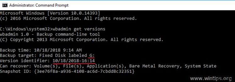 Windows Server 2016/2012를 이전 시스템 상태로 복원하는 방법 (온라인 상태에서 WbAdmin 활용)