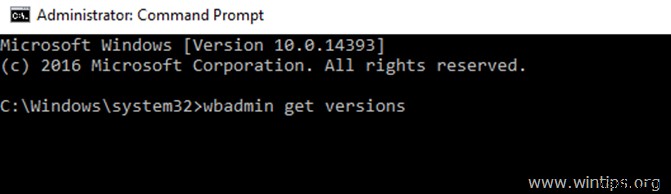Windows Server 2016/2012를 이전 시스템 상태로 복원하는 방법 (온라인 상태에서 WbAdmin 활용)