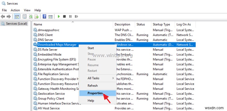 [해결] Windows Server 2016 다운로드된 지도 관리자(Maps Broker) 서비스 오류 수정 방법