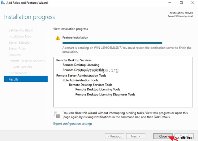 Windows Server 2016/2012에 원격 데스크톱 서비스(터미널 서비스) 설치 및 구성 완벽 가이드