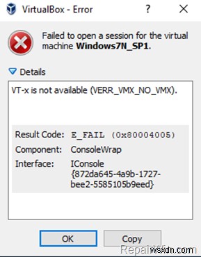 [해결 방법] Windows 10에서 VirtualBox  VT-x를 사용할 수 없음  오류 완벽 해결하기