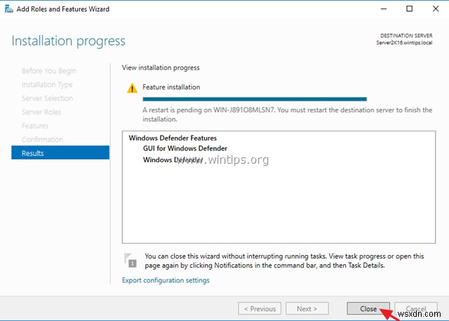 Windows Server 2016에서 Windows Defender 바이러스 백신 비활성화 및 제거하는 방법