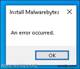 Malwarebytes 설치 오류  오류가 발생했습니다  빠르게 해결하는 방법