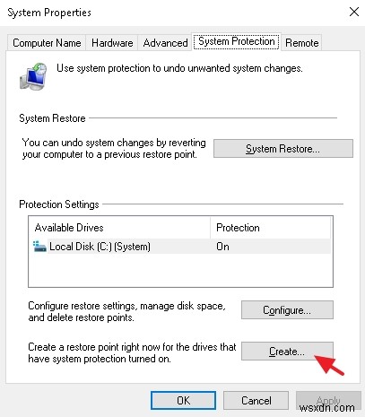 Windows 10에서 시스템 복원 지점을 자동으로 생성하는 방법