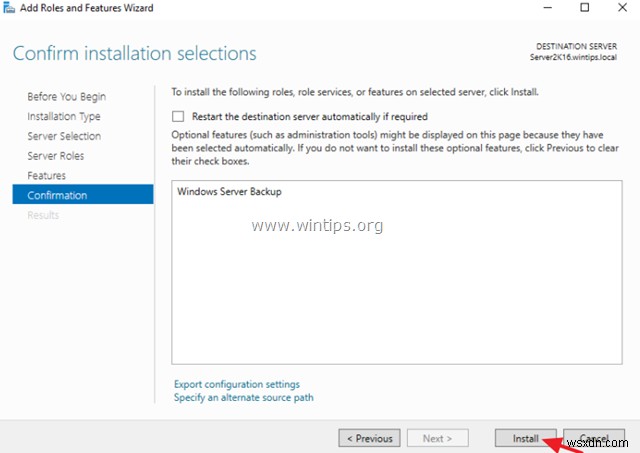 Windows Server 백업으로 Windows Server 2016/2012 Active Directory 전체 백업하는 방법