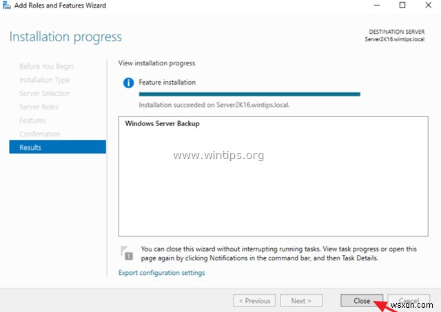 Windows Server 백업으로 Windows Server 2016/2012 Active Directory 전체 백업하는 방법