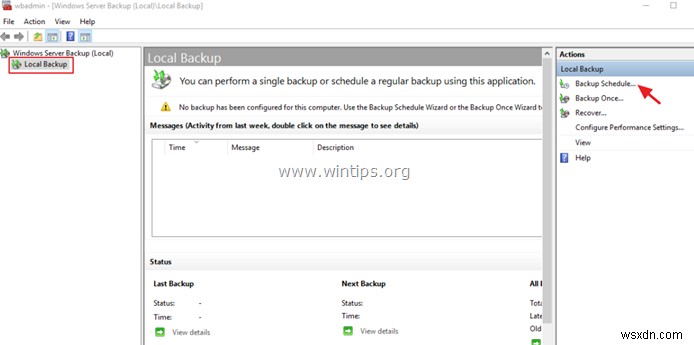 Windows Server 백업으로 Windows Server 2016/2012 Active Directory 전체 백업하는 방법