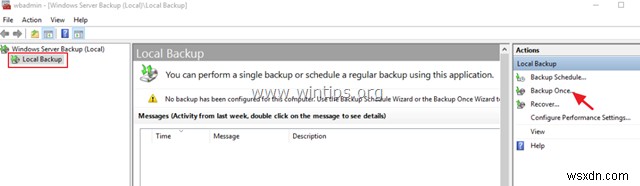 Windows Server 백업으로 Windows Server 2016/2012 Active Directory 전체 백업하는 방법