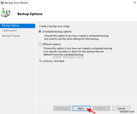 Windows Server 백업으로 Windows Server 2016/2012 Active Directory 전체 백업하는 방법