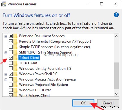 Windows 10에서 텔넷(Telnet) 클라이언트 활성화하는 3가지 방법