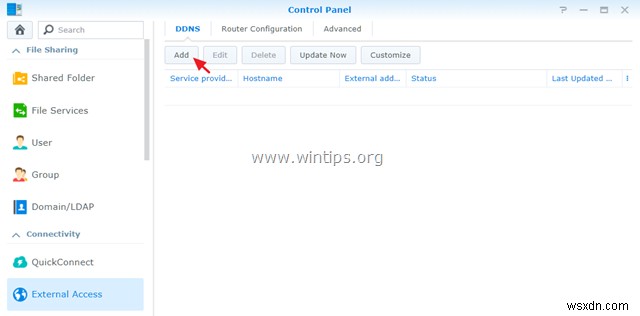 인터넷을 통해 로컬 네트워크 외부에서 Synology NAS 드라이브를 네트워크 드라이브로 매핑하는 방법