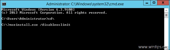 Windows Server 2012/2012 R2에 Microsoft Security Essentials 설치하는 방법