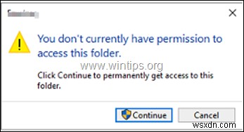 Windows  현재 이 폴더에 액세스할 수 있는 권한이 없습니다  오류 해결 방법