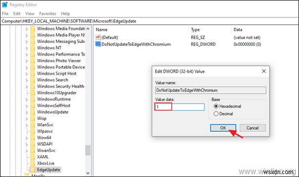 Windows 10에서 Edge Chromium 자동 설치를 차단하는 방법