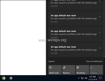 Windows 10  앱 기본값이 재설정됨  알림 오류 해결 방법 4가지