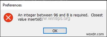 포토샵 CC 2018/2017 An integer between 96 and 8 is required 오류 해결 방법 (Windows 10)