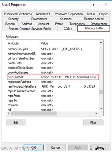 Active Directory(Server 2016/2019)에서 사용자의 마지막 비밀번호 변경 날짜 확인하는 방법