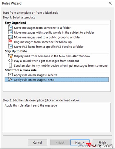Outlook 2016/2019에서 IMAP 계정의 보낸 메일 저장 위치 변경하는 방법