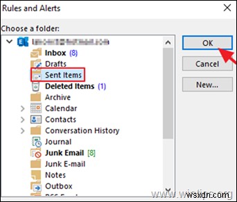 Outlook 2016/2019에서 IMAP 계정의 보낸 메일 저장 위치 변경하는 방법
