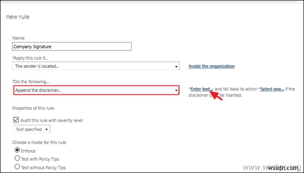 Office 365 Exchange Online에서 회사 전체 이메일 서명 설정하는 방법