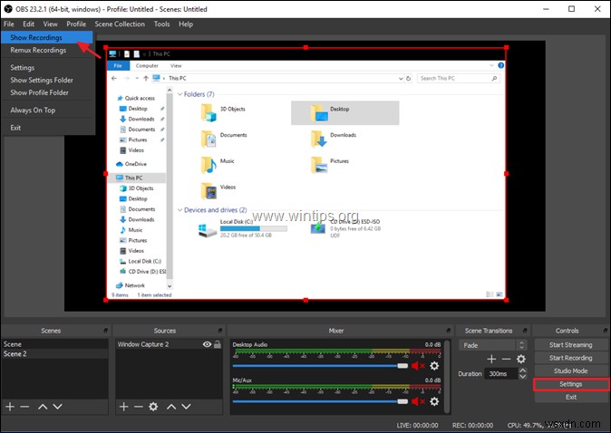 Windows 10에서 무료로 화면 녹화하는 3가지 방법 (Xbox Game Bar, OBS Studio, ShareX)