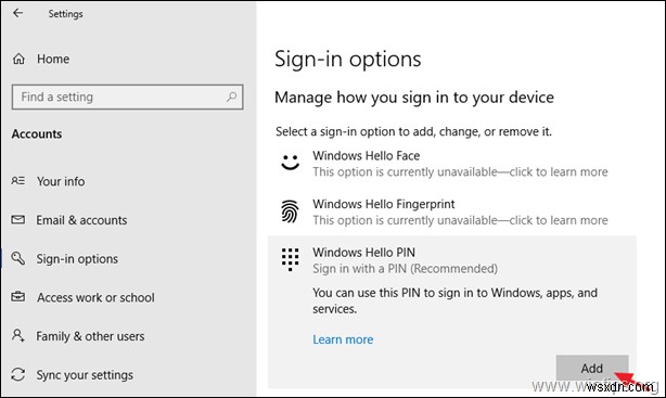 Windows 10 문제가 발생하여 PIN을 사용할 수 없습니다 오류 5가지 해결 방법