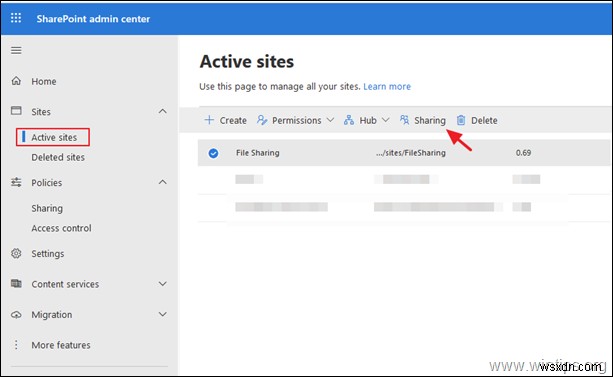 SharePoint  링크가 있는 모든 사용자  공유 옵션이 회색으로 비활성화될 때 해결 방법