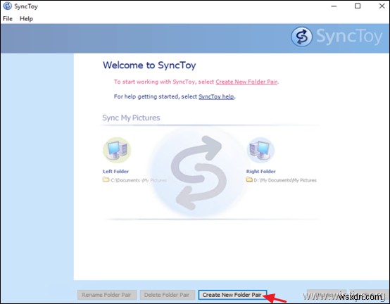 SyncToy로 로컬 파일 공유 폴더를 SharePoint Online과 동기화하는 방법