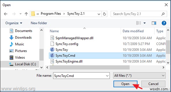 SyncToy로 로컬 파일 공유 폴더를 SharePoint Online과 동기화하는 방법