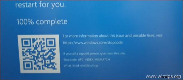 Windows 10 win32kfull.sys APC_INDEX_MISMATCH 블루스크린 오류 완벽 해결 가이드
