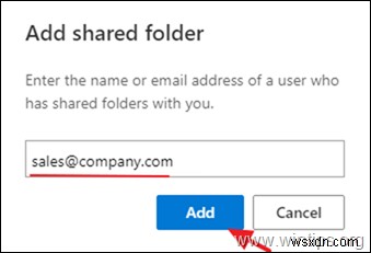 Outlook 데스크톱과 웹용 Outlook(OWA)에서 공유 사서함을 추가하고 사용하는 방법