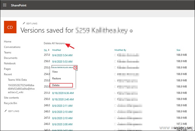 SharePoint  저장 공간 부족  오류 해결 방법 – 이 사이트의 저장 공간이 거의 가득 찼습니다
