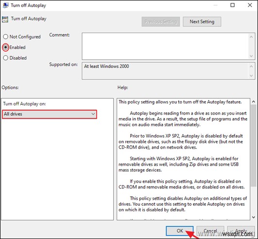Windows 10/8/7 및 Server 2016/2012에서 자동 실행(AutoPlay) 비활성화하는 방법