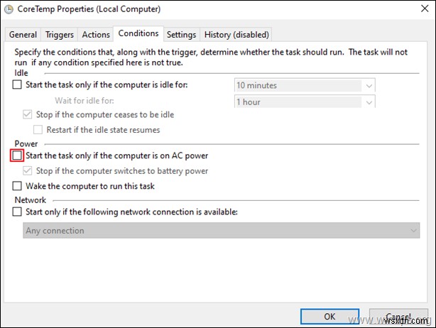 Windows 10에서 예약된 작업이 사용자 로그온 시 실행되지 않거나 백그라운드에서만 실행될 때 해결 방법
