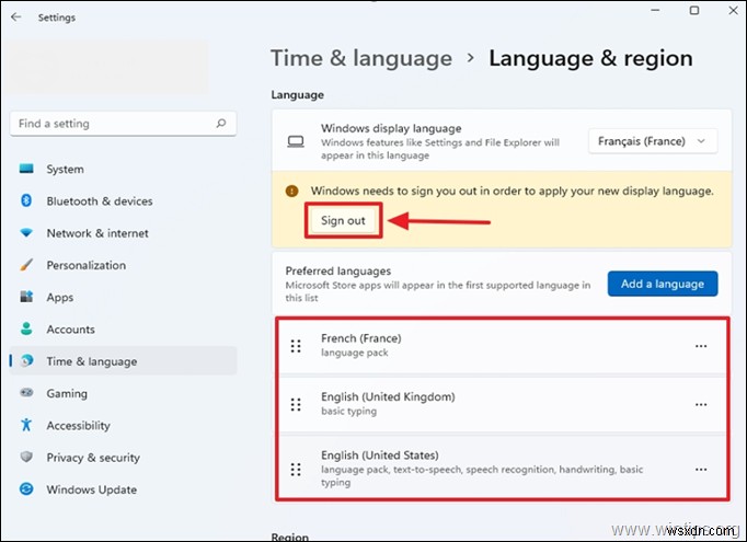 Windows 11 표시 언어 변경 방법 – 언어 팩 설치부터 지역 설정까지 완벽 가이드
