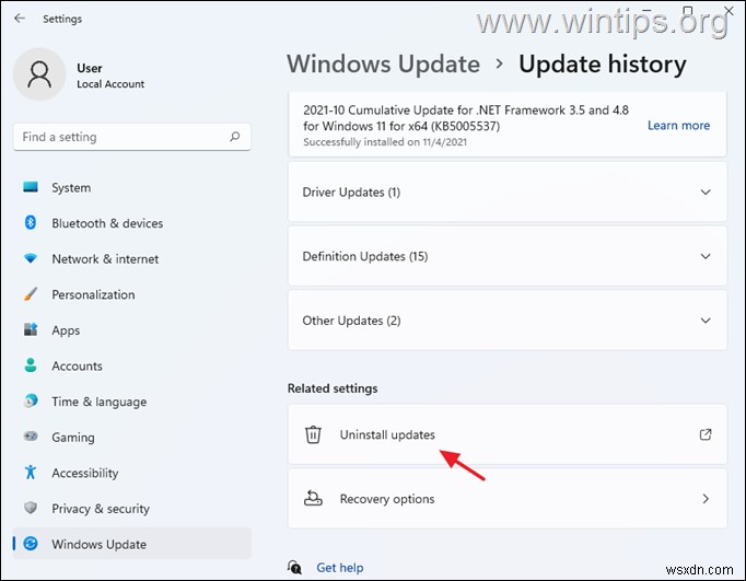 Windows 11 업데이트 제거하는 방법 총정리 (4가지 방법)