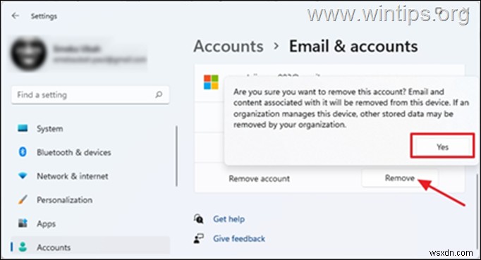 [해결 방법] Windows 10/11에서  제거  버튼이 없어 Microsoft 계정을 삭제할 수 없을 때