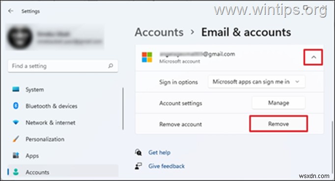 [해결 방법] Windows 10/11에서  제거  버튼이 없어 Microsoft 계정을 삭제할 수 없을 때