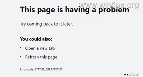 Chrome·Edge  STATUS_BREAKPOINT  오류 완벽 해결 가이드 (9가지 방법)