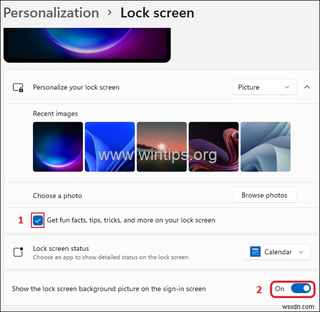Windows 11 잠금 화면 배경 변경 방법 – 사진부터 슬라이드 쇼까지