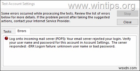 Outlook 0x800CCC92 오류 해결 방법 – Office365 POP3 메일 서버 로그온 실패 (완벽 가이드)