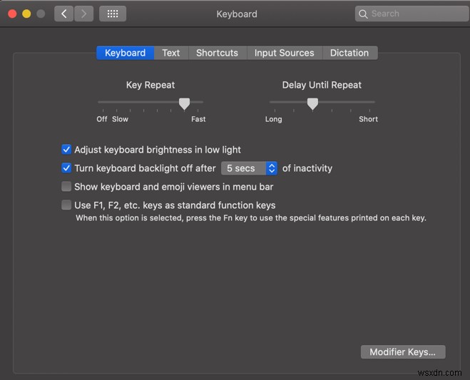 Mac 키보드 특정 키가 작동하지 않을 때? 마우스 키(Mouse Keys) 해제 방법