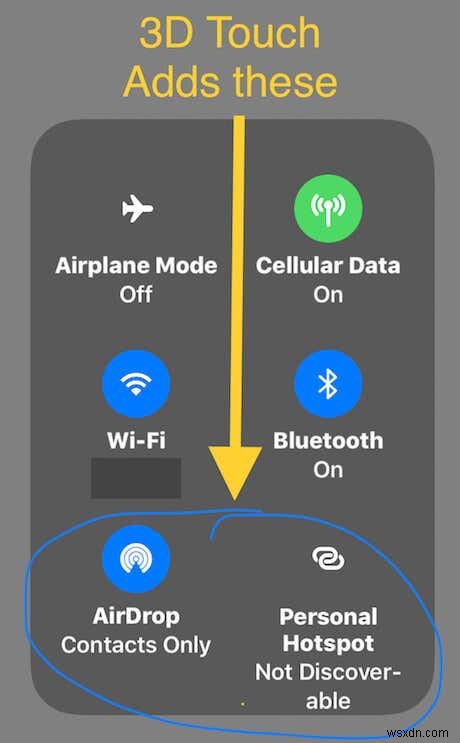 iOS 제어 센터에서 3D 터치로 숨겨진 단축 기능 활용하기