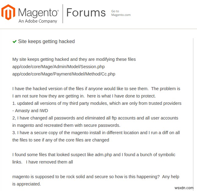 마젠토(Magento) 관리자 패널 해킹 – 원인, 증상 및 대처 방법 총정리