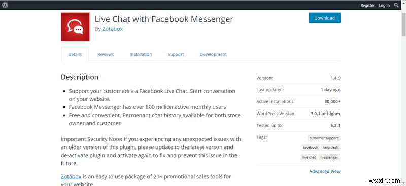 Zotabox FB 메신저 라이브 채팅 플러그인의 치명적 XSS 취약점