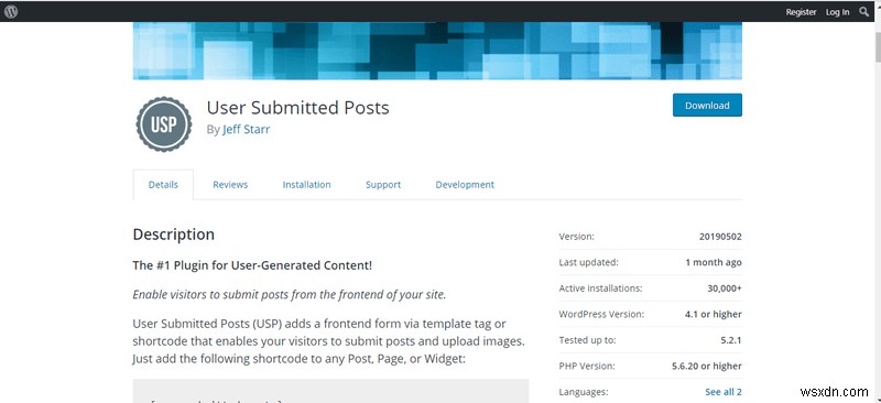 워드프레스 플러그인 User Submitted Posts 임의 파일 업로드 취약점 (ver 20190426)