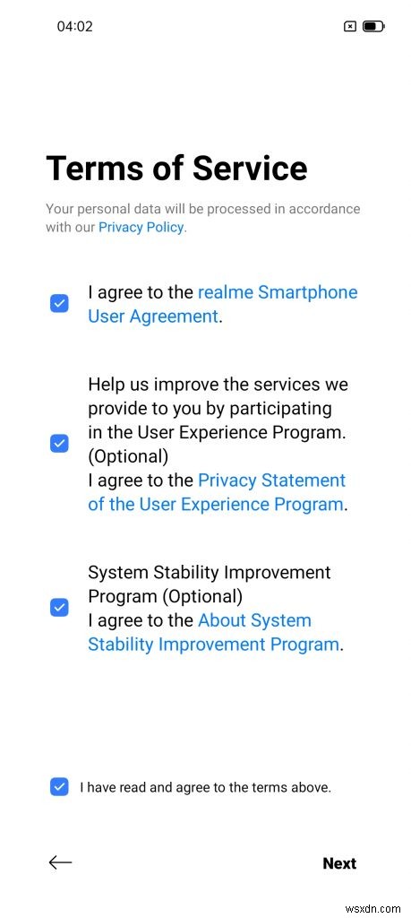 Realme 스마트폰 초기 설정 완벽 가이드: 개봉 후 첫 시작부터 마지막까지