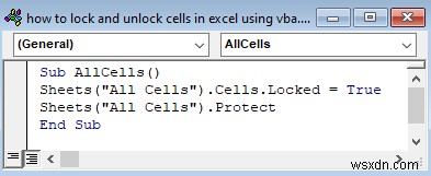 Excel VBA로 셀 잠금 및 잠금 해제하기: 초보자도 따라 하는 6가지 실전 예제