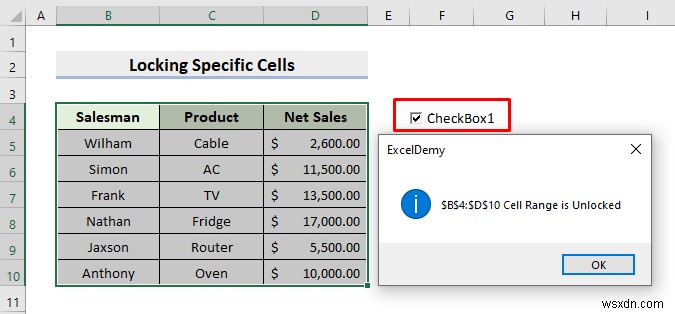 Excel VBA로 셀 잠금 및 잠금 해제하기: 초보자도 따라 하는 6가지 실전 예제